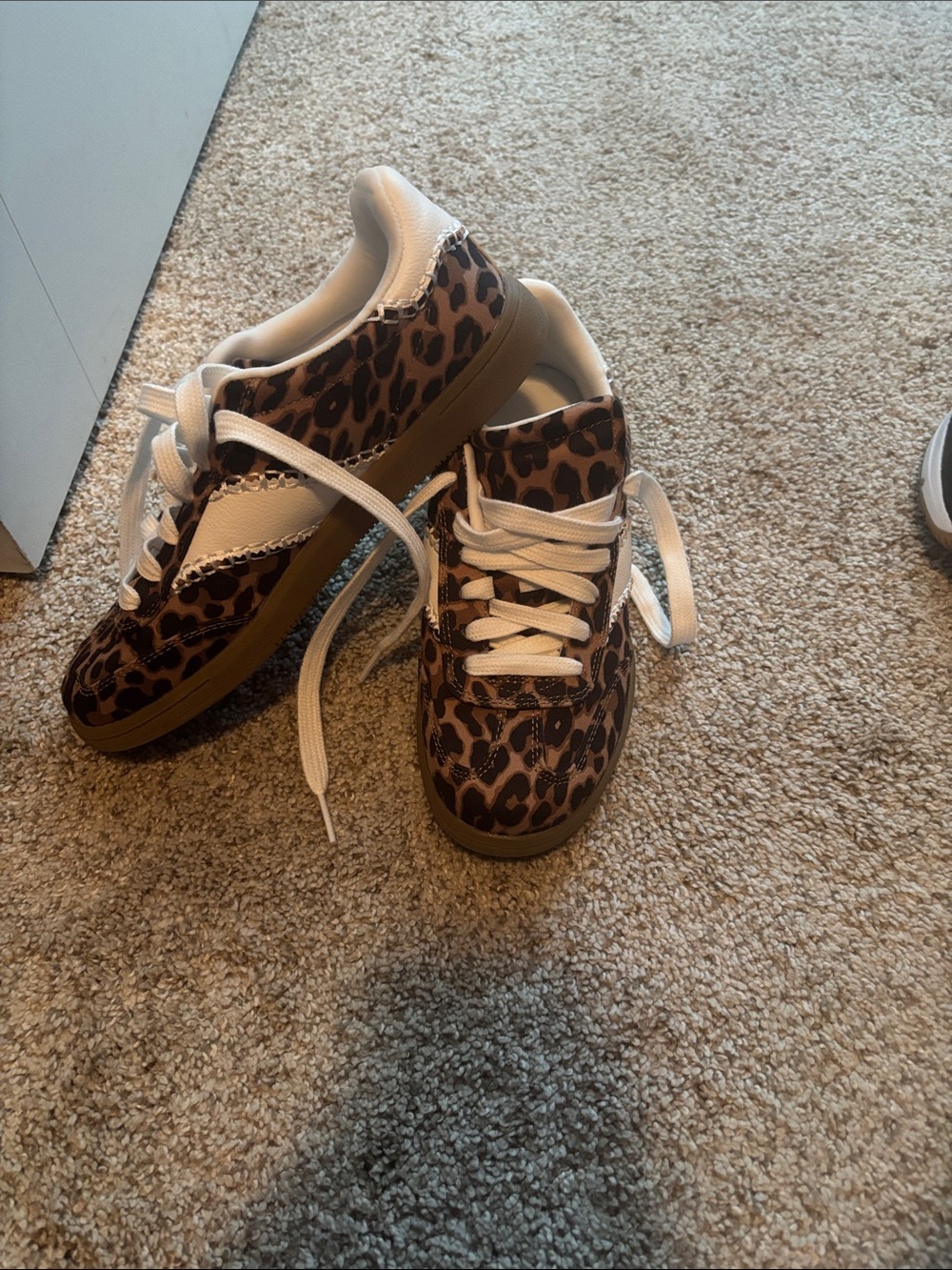 Animal print sneakers